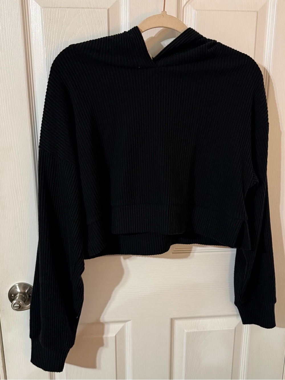 Alo ribbed cropped sweatshirt
